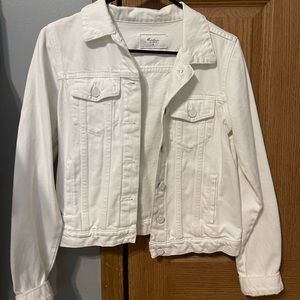 White jean jacket